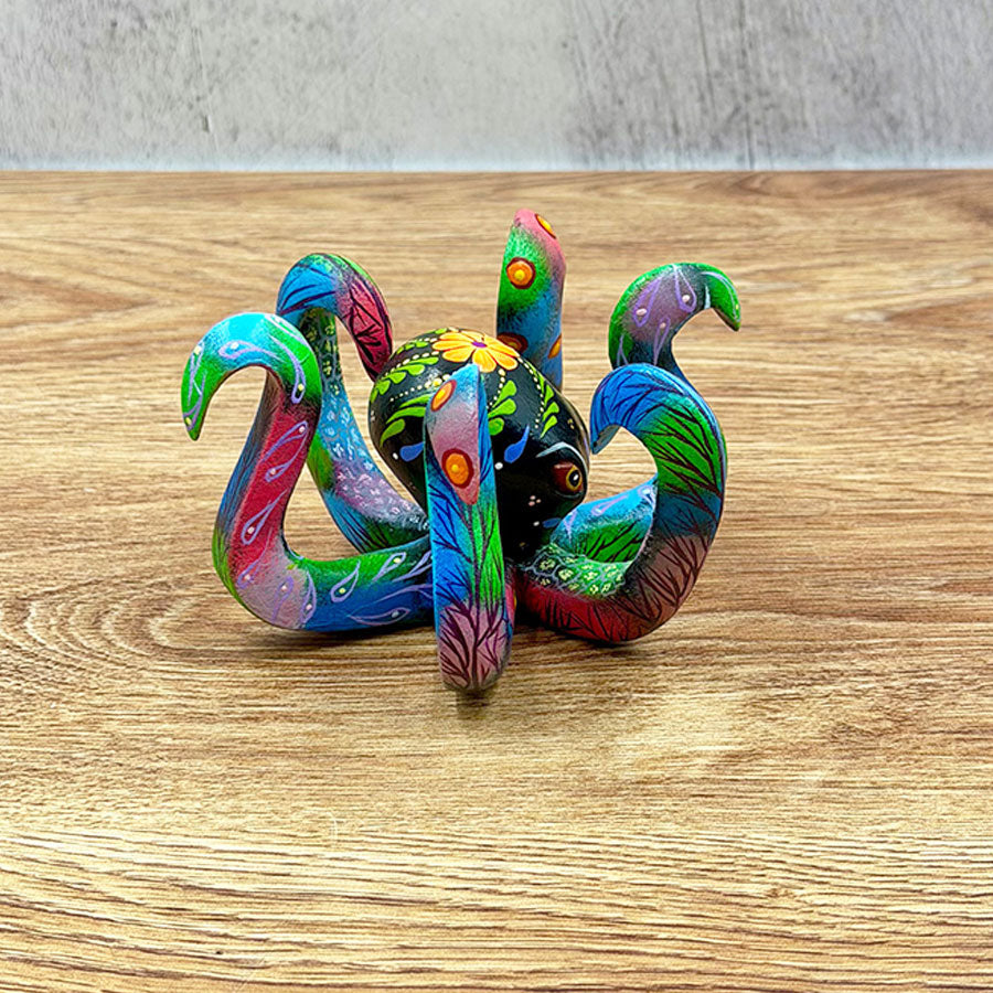 Multicolored alebrije octopus