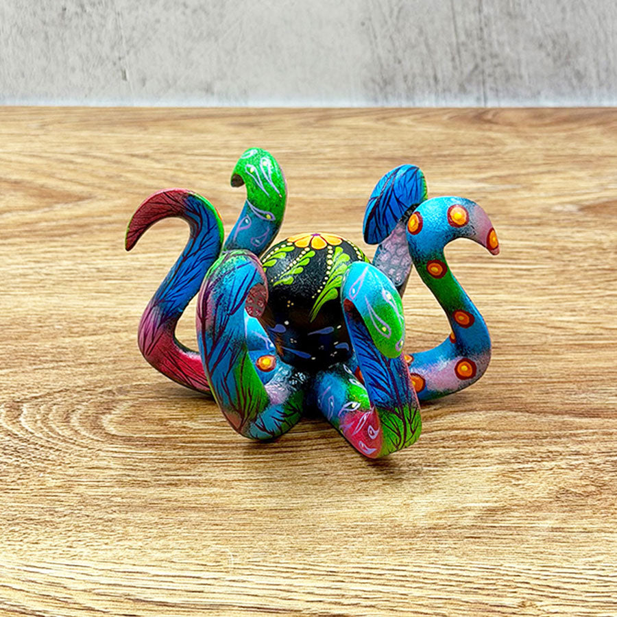 Multicolored alebrije octopus