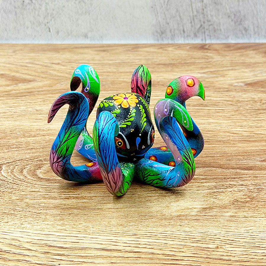 Multicolored alebrije octopus