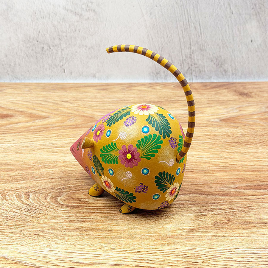 Ratoncito alebrije mostaza
