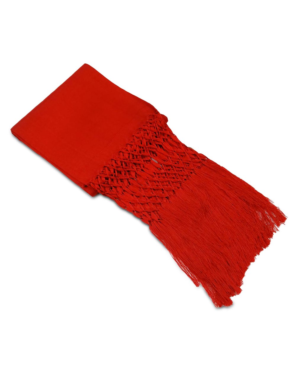 Rebozo liso rojo