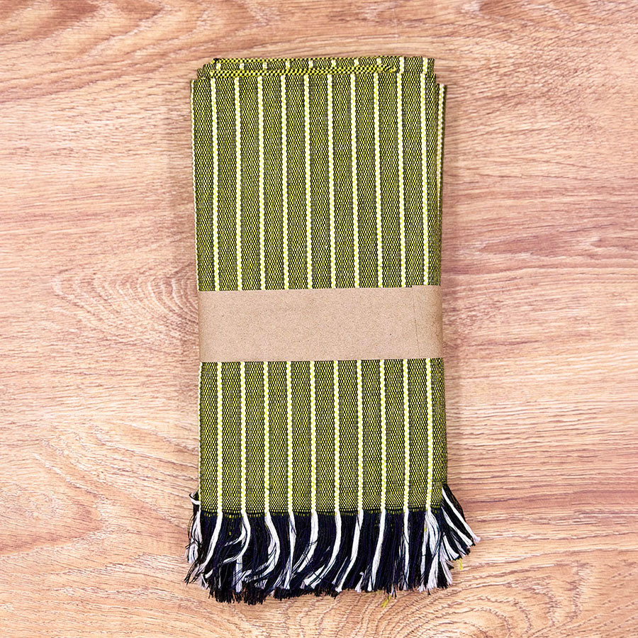 Set of 4 handmade placemats with striped design