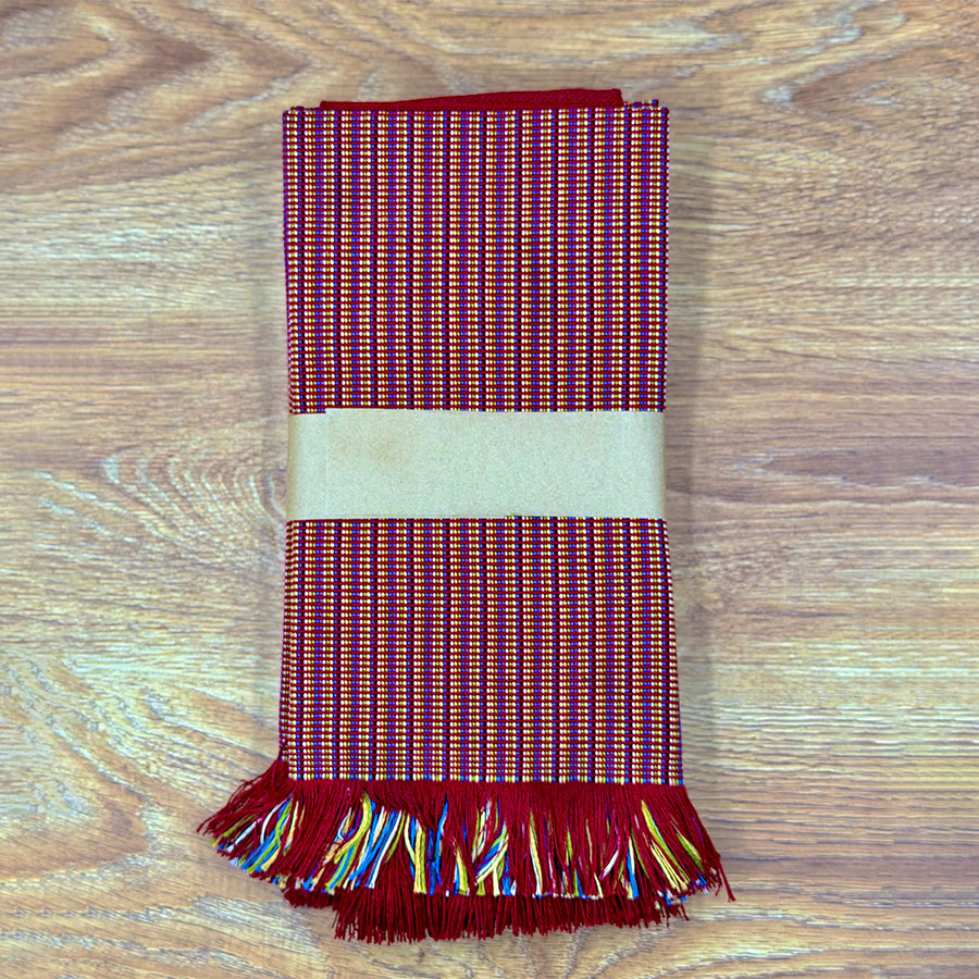 Set of 4 handmade placemats with striped design