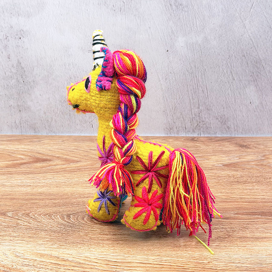 Little yellow unicorn animal
