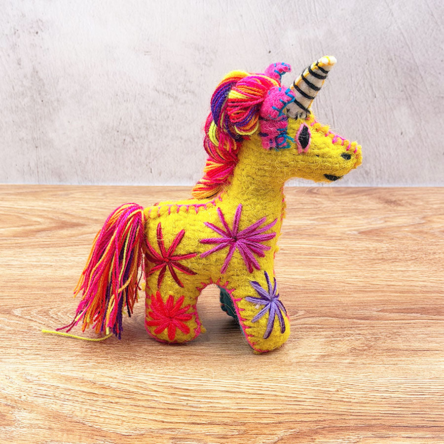 Little yellow unicorn animal
