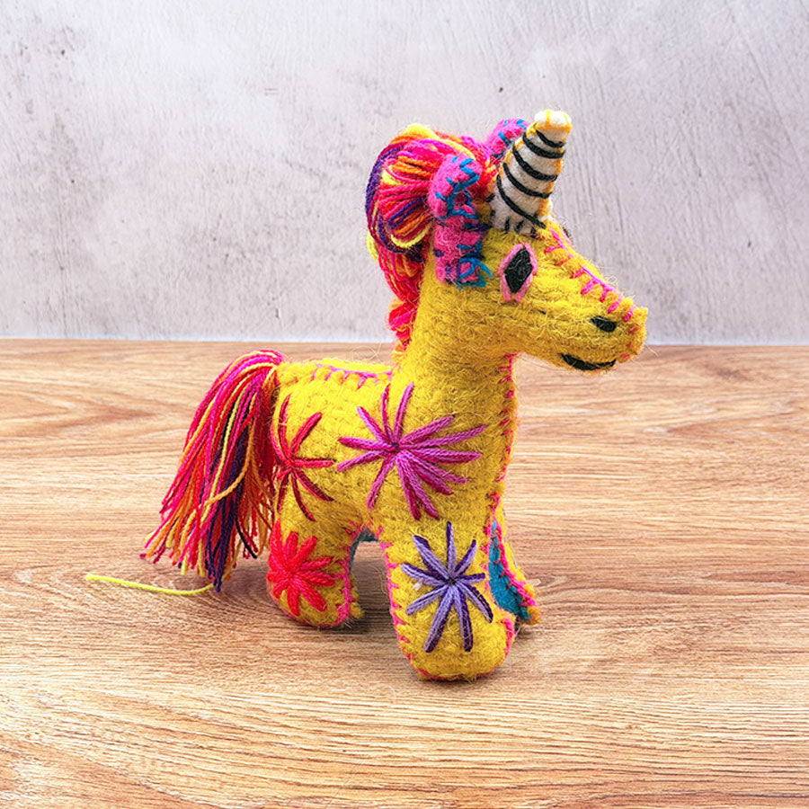 Little yellow unicorn animal