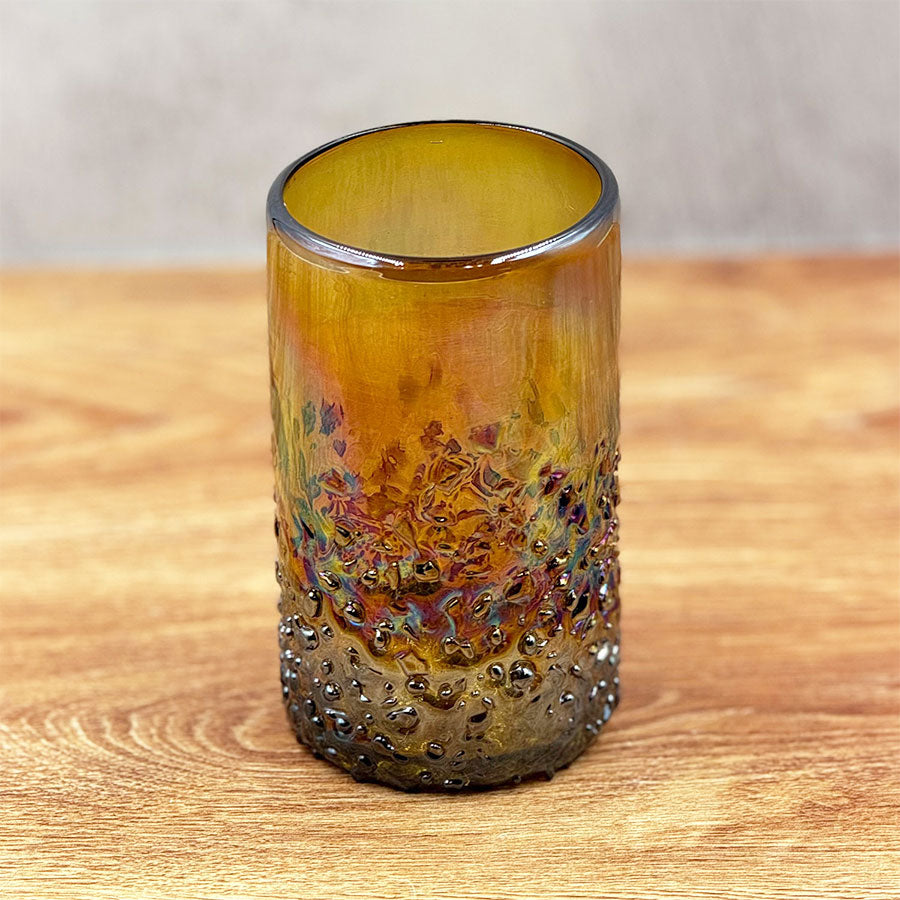 Vaso para agua ámbar sólido