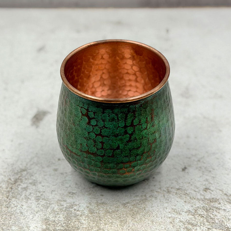 Vaso verde para agua