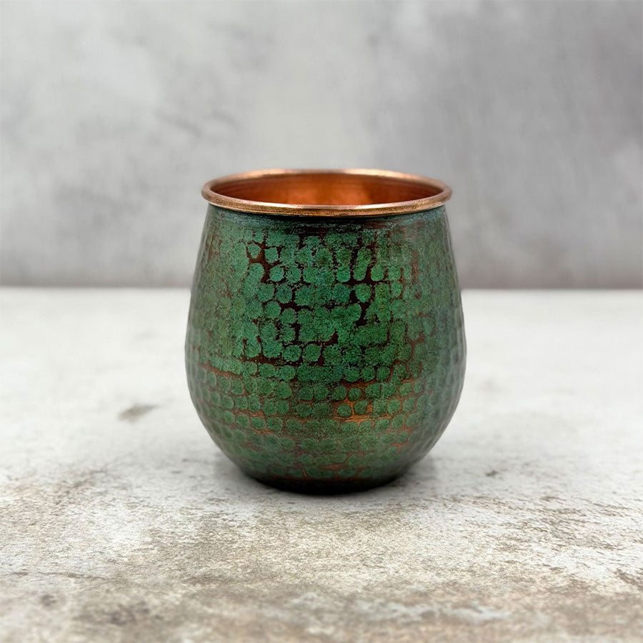 Vaso verde para agua